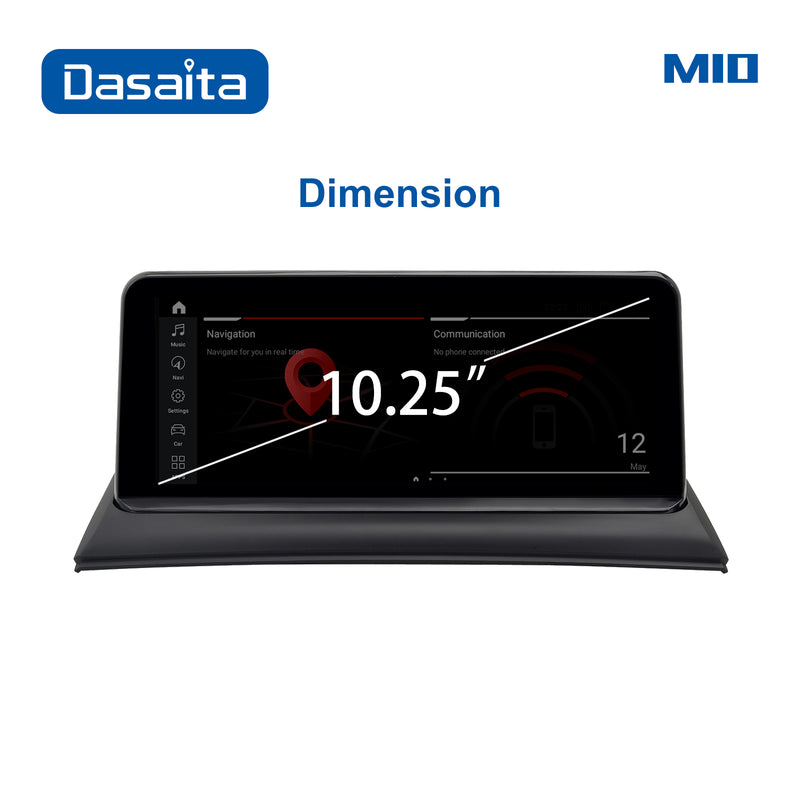 Dasaita 10.25 inch for BMW X3 E83 2004-2010 Car Radio SWC Amplifier IPS 2.5D Touch Screen WIFI GPS Navigation Apple Carplay DVD Player