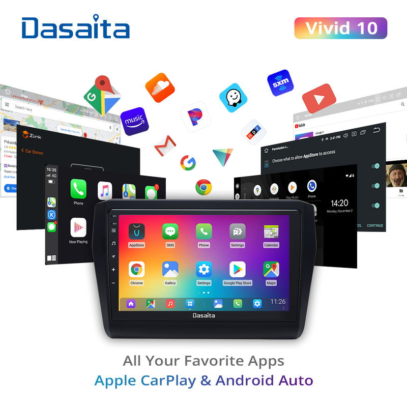 Dasaita Vivid11 for Suzuki Swift 2018-2020 Car Video IPS Touch Screen Support Steering Wheel Control Carplay 1280*720 Stereo