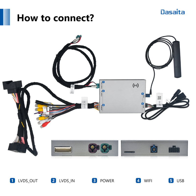 Dasaita BMW CarPlay & Android Auto Integration Kit Retrofit Interface ( Wired & Wireless )