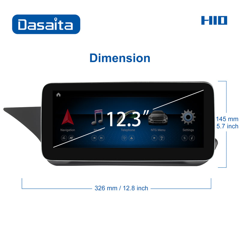 Dasaita 12.3 inch for Mercedes Benz E Class W212 NTG4.0 2010 2011 2012 Car DVD Player GPS Navigation Backup Camera 4+64G Android10 Car Stereo