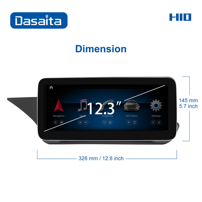 Dasaita 12.3" for Benz E Class W212 NTG5.0 2015 2016 Car DVD Player Amplifier SWC Android10 WIFI GPS&Navigation Car Stereo Auto