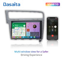 Dasaita Vivid11 VW Golf 7 2012 2013 2014 2015 2016 2017 2018 2019 LHD Car Stereo 10.2" Carplay Android Auto PX6 4G+64G Android11 1280*720 DSP Radio