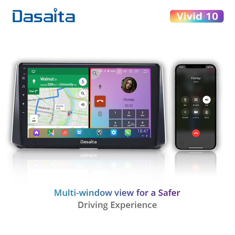 Dasaita Vivid11 Toyota Corolla 2019 2020 2021 Car Stereo 10.2 Inch Carplay Android Auto PX6 4G+64G Android11 1280*720 DSP AHD Radio