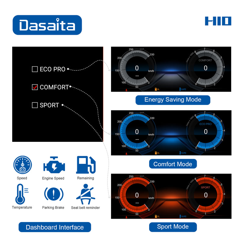Dasaita 10.25'' for BMW 7 Series E65/E66 2005 2006 2007 2008 2009 Car Radio HD Touch Screen 4G+64G BT Android auto GPS Car Navigation