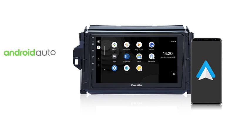Dasaita Vivid11 Toyota Fortuner 2021 Car Stereo 9 Inch Carplay Android Auto PX6 4G+64G Android11 1280*720 DSP AHD Radio