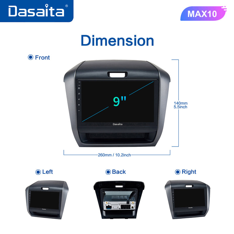Dasaita MAX11 Honda Freed 2017 2018 2019 RHD Car Stereo 9 Inch Carplay Android Auto PX6 4G+64G Android11 1280*720 DSP AHD Radio