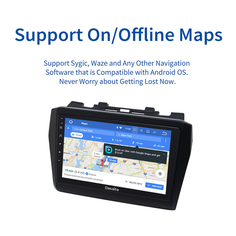 Dasaita MAX11 For Suzuki Swift 2018 2019 2020 Car Stereo 9" IPS 2.5D Screen Android11.0 GPS Navigation Carplay DVD Stereo