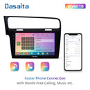 Dasaita Vivid11 VW Golf 7 2012 2013 2014 2015 2016 2017 2018 2019 LHD Car Stereo 10.2" Carplay Android Auto PX6 4G+64G Android11 1280*720 DSP Radio