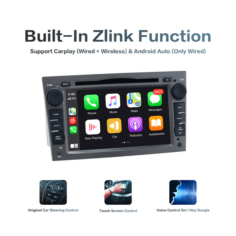 Dasaita MAX11 Opel Antara Combo Astra H Zafira  Vivaro Tigra Signum Meriva Corsa C D 2004 2005 2006 Car Stereo 7 Inch Carplay Android Auto PX6 4G+64G Android11 1024*600 DSP AHD Radio