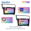 Dasaita Vivid11 VW Golf 7 2012 2013 2014 2015 2016 2017 2018 2019 LHD Car Stereo 10.2" Carplay Android Auto PX6 4G+64G Android11 1280*720 DSP Radio