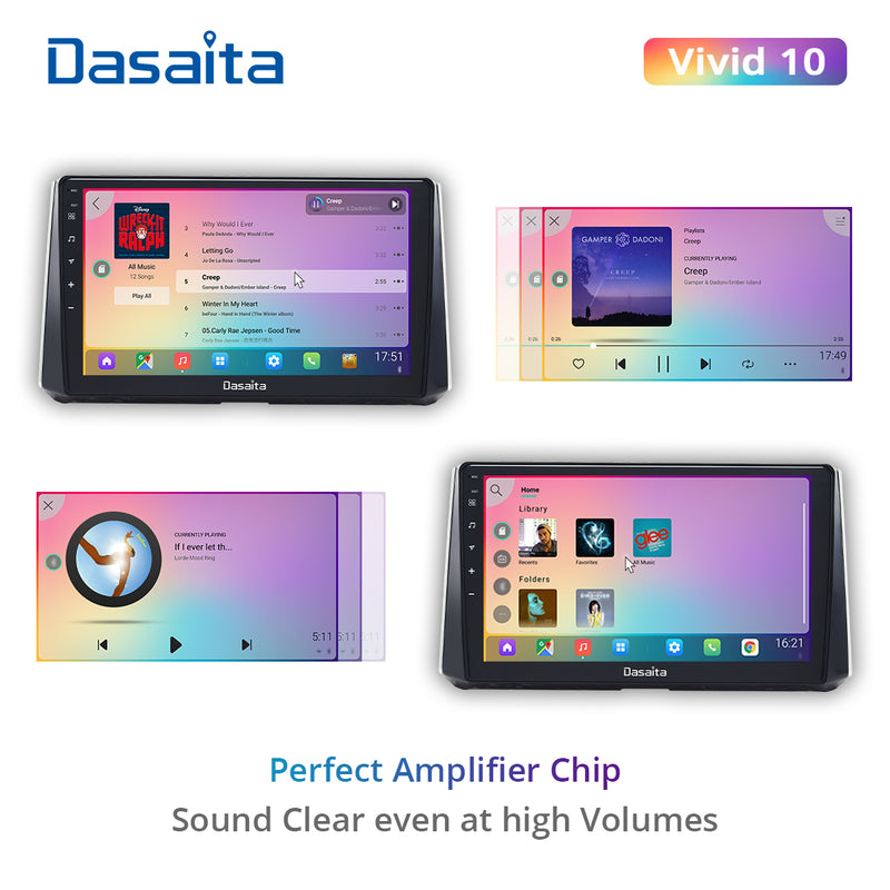 Dasaita Vivid11 Toyota Corolla 2019 2020 2021 Car Stereo 10.2 Inch Carplay Android Auto PX6 4G+64G Android11 1280*720 DSP AHD Radio