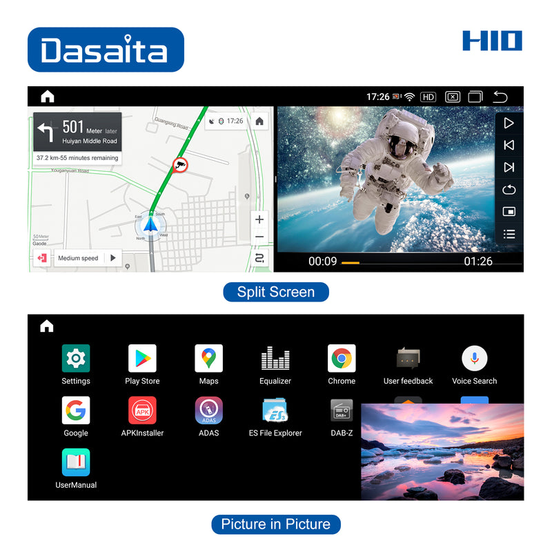 Dasaita 12.3" for Mercedes Benz V Class W447 NTG5.0 2016 2017 2018 Radio Car Android 10 GPS Navigation 4G/64G IPS 2.5D Screen Car Auto Video