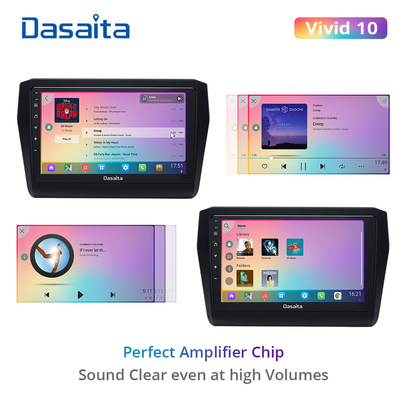 Dasaita Vivid11 for Suzuki Swift 2018-2020 Car Video IPS Touch Screen Support Steering Wheel Control Carplay 1280*720 Stereo