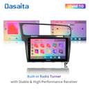 Dasaita Vivid11 VW Golf 7 2012 2013 2014 2015 2016 2017 2018 2019 LHD Car Stereo 10.2" Carplay Android Auto PX6 4G+64G Android11 1280*720 DSP Radio