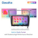 Dasaita Vivid11 VW Golf 7 2012 2013 2014 2015 2016 2017 2018 2019 LHD Car Stereo 10.2" Carplay Android Auto PX6 4G+64G Android11 1280*720 DSP Radio