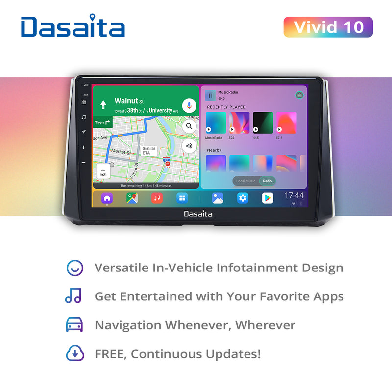 Dasaita Vivid11 Toyota Corolla 2019 2020 2021 Car Stereo 10.2 Inch Carplay Android Auto PX6 4G+64G Android11 1280*720 DSP AHD Radio