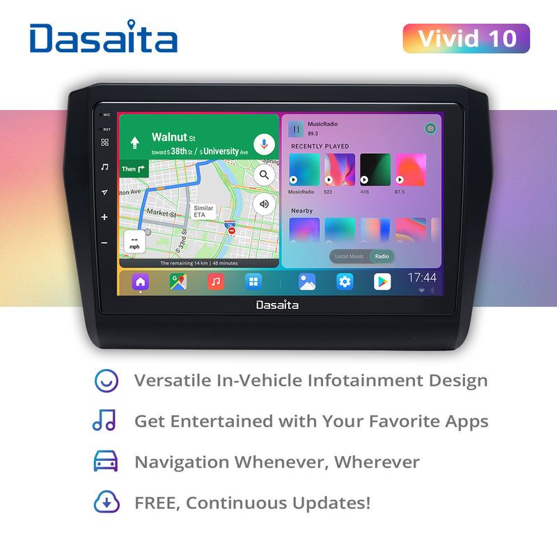 Dasaita Vivid11 for Suzuki Swift 2018-2020 Car Video IPS Touch Screen Support Steering Wheel Control Carplay 1280*720 Stereo