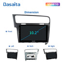 Dasaita Vivid11 VW Golf 7 2012 2013 2014 2015 2016 2017 2018 2019 LHD Car Stereo 10.2" Carplay Android Auto PX6 4G+64G Android11 1280*720 DSP Radio