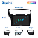 Dasaita Vivid11 VW Golf 7 2012 2013 2014 2015 2016 2017 2018 2019 LHD Car Stereo 10.2" Carplay Android Auto PX6 4G+64G Android11 1280*720 DSP Radio