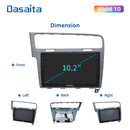 Dasaita Vivid11 VW Golf 7 2012 2013 2014 2015 2016 2017 2018 2019 LHD Car Stereo 10.2" Carplay Android Auto PX6 4G+64G Android11 1280*720 DSP Radio