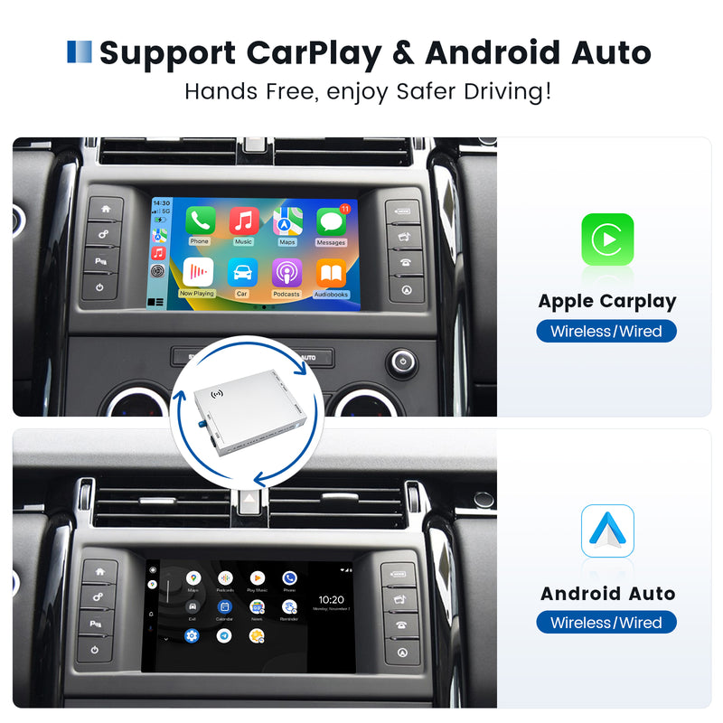 Dasaita Land Rover Sport Evque Discovery 4 Support Bosch/Harman CarPlay & Android Auto Interface Kit Retrofit Integration( Wired & Wireless )