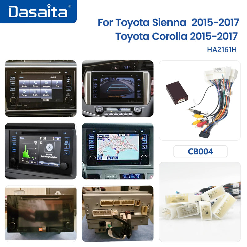 Dasaita Vivid Toyota Corolla Sienna Prius Tacoma Car Stereo 9 Inch Carplay Android Auto PX6 4G+64G Android10 1280*720 DSP AHD Radio