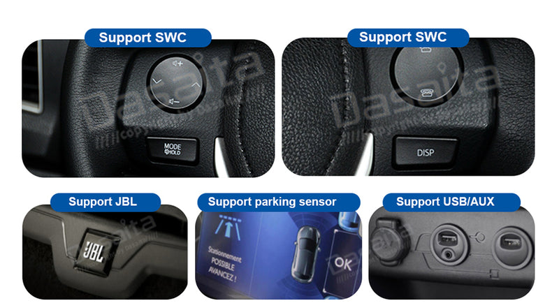 Dasaita MAX Toyota Corolla Sienna Tacoma Prius 2014-2022 Car Stereo 9 Inch Carplay Android Auto PX6 4G+64G Android10/Android11 1280*720 DSP AHD Radio