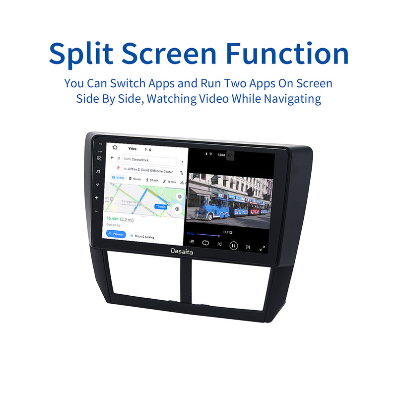 Dasaita MAX11 Subaru Forester 3 Impreza 2007 2008 2009 2010 2011 2012 Car Stereo 9 Inch Carplay Android Auto PX6 4G+64G Android11 1280*720 DSP Radio