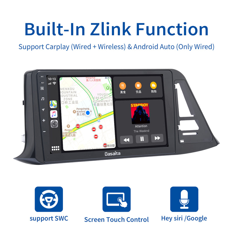 Dasaita MAX11 Toyota CHR 2016 2017 2018 LHD Car Stereo 9 Inch Carplay Android Auto PX6 4G+64G Android11 1280*720 DSP AHD Radio