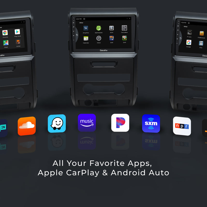 Dasaita Scout10 Ford Raptor F150 2009 2010 2011 2012 Car Stereo 9 Inch Carplay Android Auto PX6 4G+64G Android10 1280*720 DSP AHD Radio