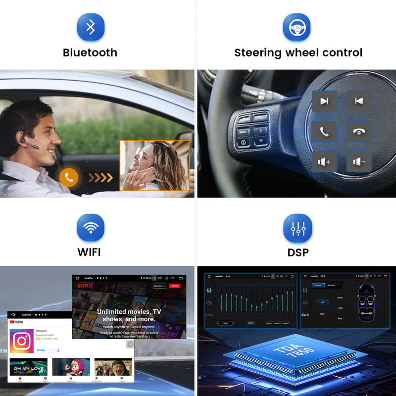 Dasaita MAX11 Jeep Wrangler 2011 2012 2013 2014 2015 2016 2017 Car Stereo 10.2 Inch Carplay Android Auto PX6 4G+64G Android11 1280*720 DSP AHD Radio