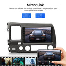 Dasaita Linux Honda Civic 2007 2008 2009 2010 2011 Car Stereo 9 Inch Wireless Wired Carplay Android Auto Head Unit 1024*600 AHD Mirror Link Car Radio