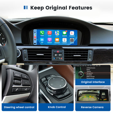  Road Top Wireless Carplay Retrofit Kit Decoder for BMW 1 2 3 4  Series with NBT System F20 F21 F22 F23 F30 F31 F32 F33 2011-2015 Year,  Support Wireless Android Auto