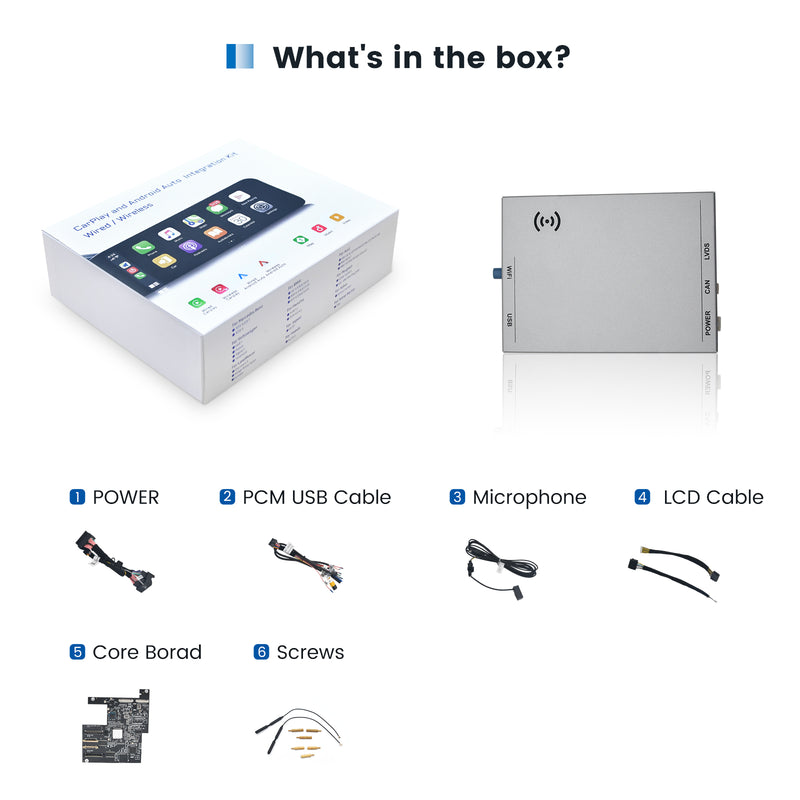 Dasaita Porsche 911 Boxster Cayman Panamera Cayenne Macan PCM 3.0/3.1/4.0 CarPlay & Android Auto Interface Kit Retrofit Integration( Wired & Wireless )