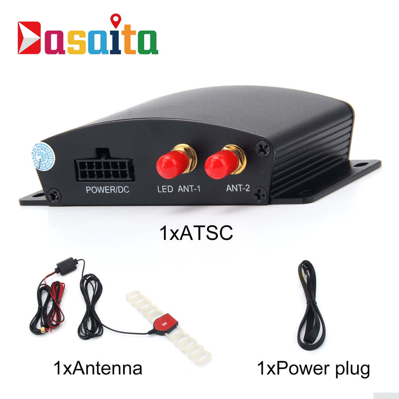 Dasaita High Speed HD Car Mobile TV Tuner DTV Dual Digital TV Receiver Box Antennas for Universal Car Stereo Accessories