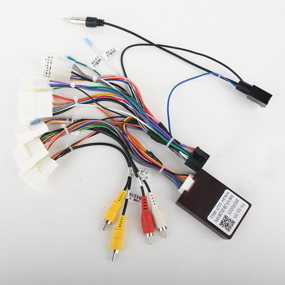 Dasaita Car Radio Installation CAN-Bus Adapter & Wire Harness for Toyota Camry Corolla Fortuner 2012-2015 Prado 2014-2018,CB004 Canbus Decoder Support JBL Amplifier SWC AUX 360 Camera