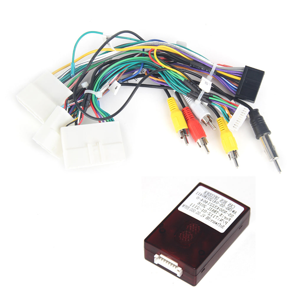 Dasaita Car Radio Installation CANBUS Adapter & Wire Harness for Nissan X-Trail Qashqai Rogue Rogue Navara NP300 2014-2018, Nissan Kicks 2016-2018, Nissan Maxima Murano CB008 Canbus Decoder Support Amplifier SWC AUX 360 Camera