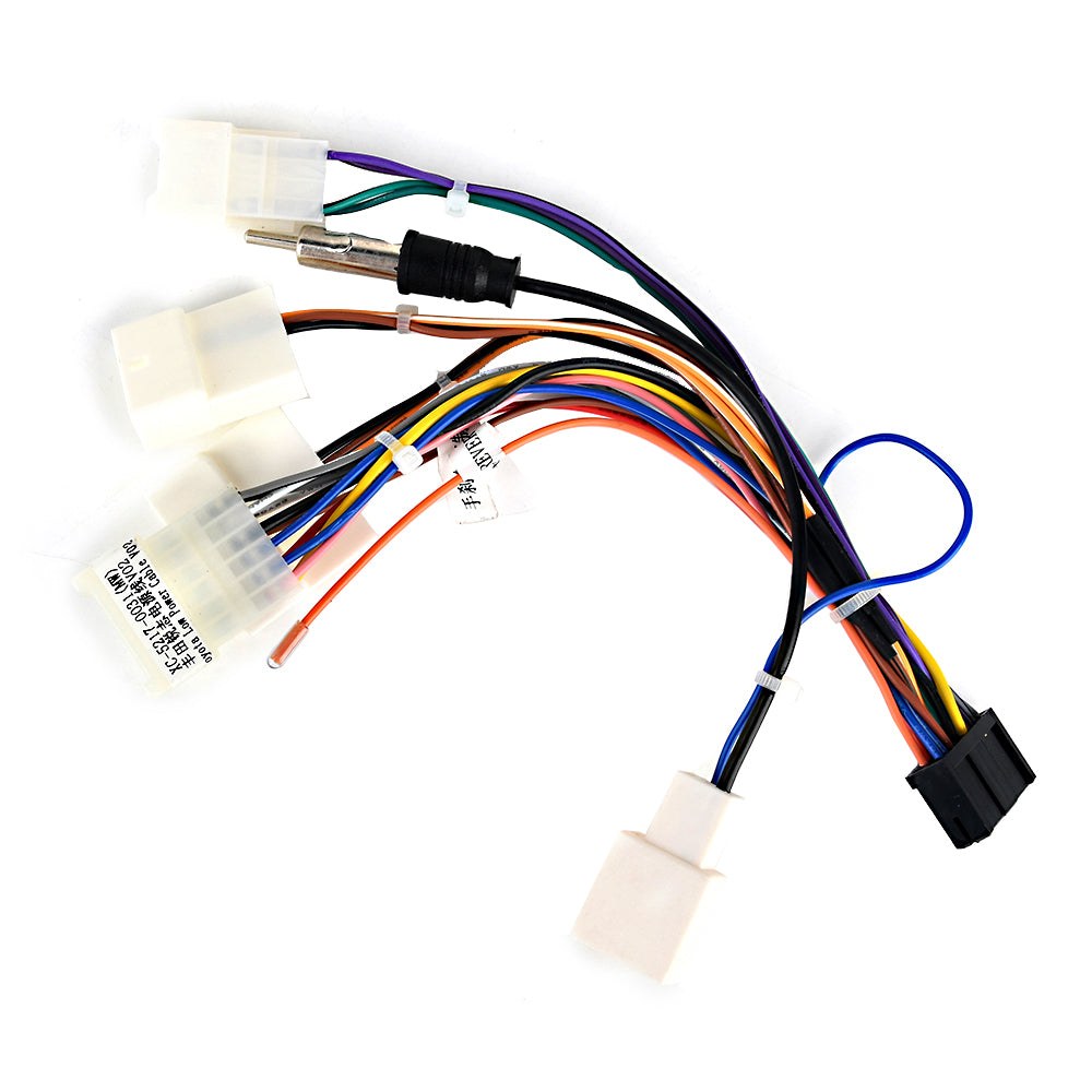 Dasaita Car Stereo Wiring Harness Cable fit Dasaita Car Radio Head Unit DYX004 Radio Wire for Toyota Corolla Camry Prado RAV4 Hilux Factory Radio Cable SWC