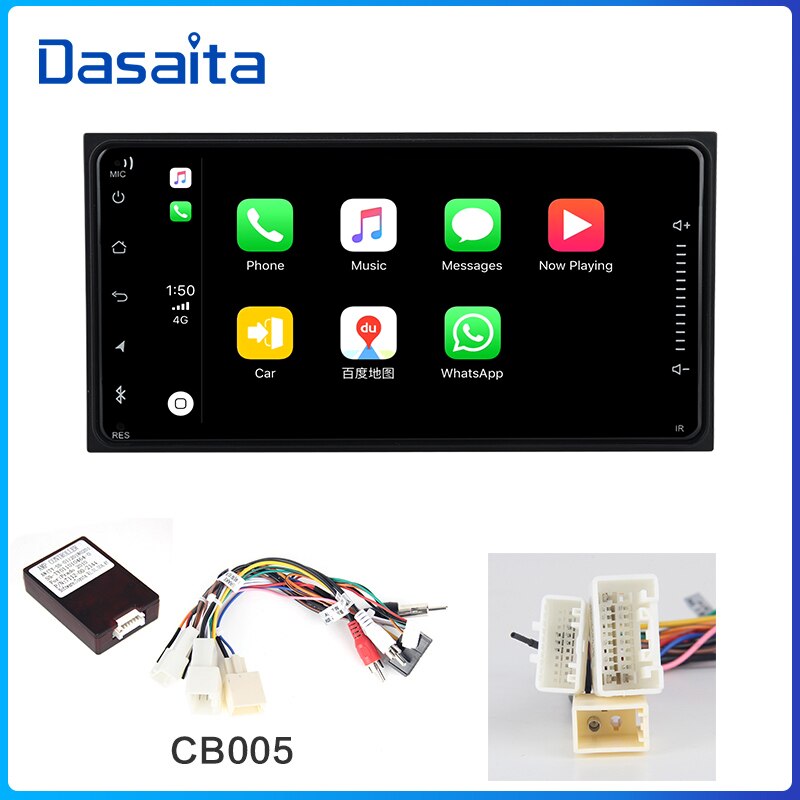 Dasaita MAX11 Toyota Universal 2016 2017 2018 2019 2020 Car Stereo 7 Inch Carplay Android Auto PX6 4G+64G Android11 1024*600 DSP AHD Radio