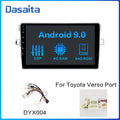 Dasaita Car Stereo Radio-Player 1 Din Android 11.0 for Toyota Verso EZ Navigation 2012 2013 2014 2015 2016 8" Multi Touch Screen
