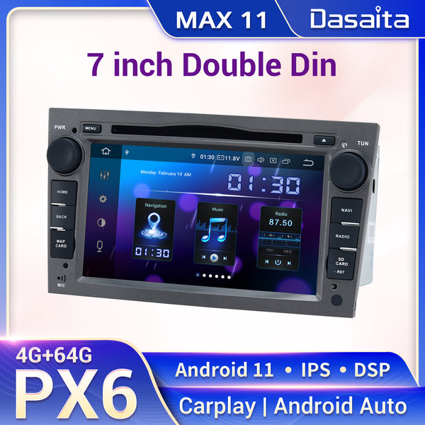 Dasaita MAX11 Opel Antara Combo Astra H Zafira  Vivaro Tigra Signum Meriva Corsa C D 2004 2005 2006 Car Stereo 7 Inch Carplay Android Auto PX6 4G+64G Android11 1024*600 DSP AHD Radio