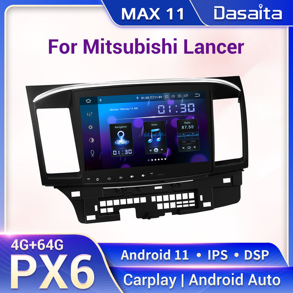 Dasaita MAX11 Mitsubishi Lancer 2008 2009 2010 2011 2012 2013 2014 2015 2016 2017 Car Stereo 10.2" Carplay Android Auto PX6 4+64G 1280*720 DSP Radio