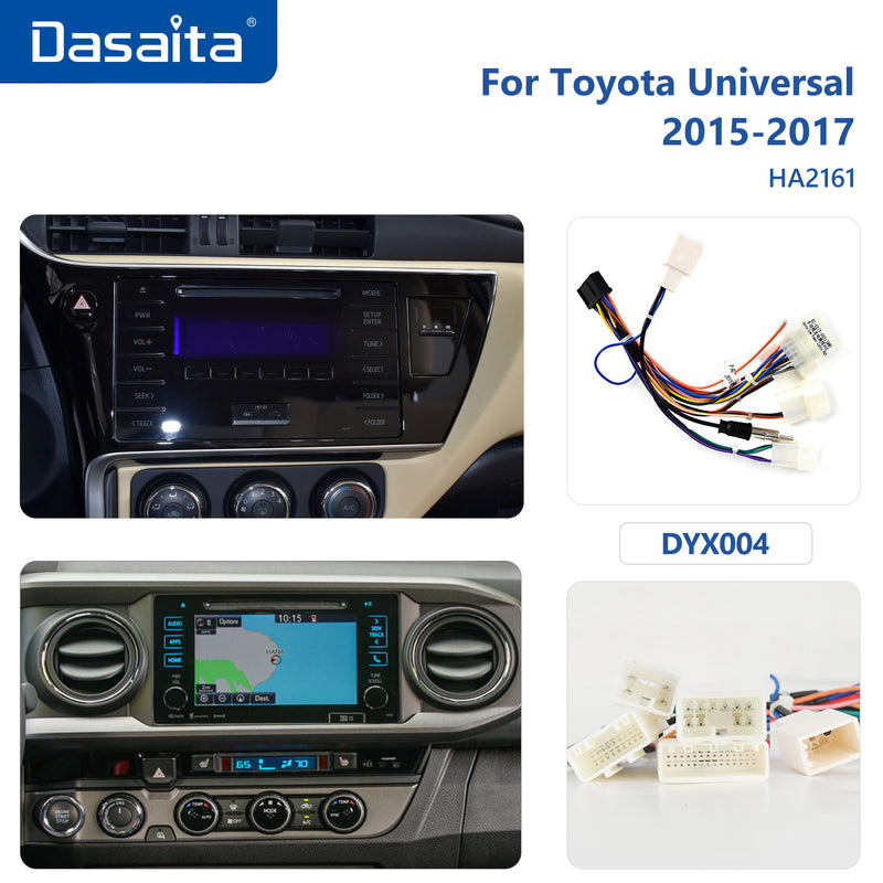 Dasaita Vivid Toyota Universal Corolla Sienna Tacoma Prius 2014-2022 Car Stereo 9 Inch Wireless Carplay Android Auto Head unit PX6 4G+64G Android 1280*720 DSP AHD Radio