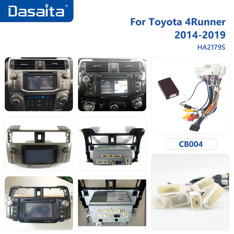 Dasaita Vivid11 Toyota 4Runner 2010 2011 2012 2013 2014 2015 2016 2017 2018 2019 Car Stereo 10.25 Inch Wireless Carplay Android Auto PX6 4G+64G Android11 Silver 1280*480 DSP AHD Radio