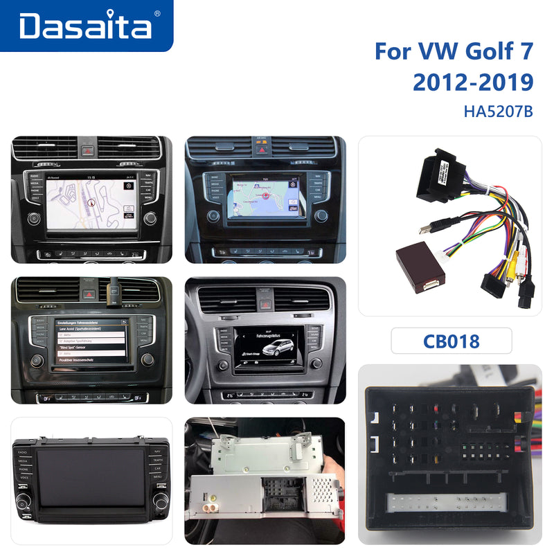 Dasaita Vivid11 VW Golf 7 2012 2013 2014 2015 2016 2017 2018 2019 LHD Car Stereo 10.2" Carplay Android Auto PX6 4G+64G Android11 1280*720 DSP Radio