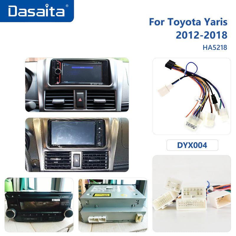 Dasaita 10.2" Car 1 din GPS Stereo Radio Android 11.0 for Toyota Yaris 2012 2013 2014 2015 2016 IPS Touch Screen