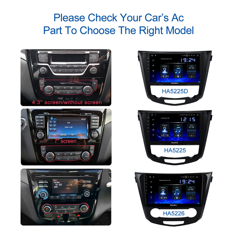 Dasaita MAX10 Nissan Qashqai 2014 2015 2016 2017 2018 Car Stereo 10.2 Inch Carplay Android Auto PX6 4G+64G Android10 1280*720 DSP AHD Radio