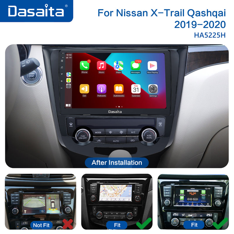 Dasaita Scout10 Nissan X-Trail 2014 2015 2016 2017 2018 2019 2020 Car Stereo 10.2 Inch Carplay Android Auto PX6 4G+64G Android10 1280*720 DSP AHD Radio
