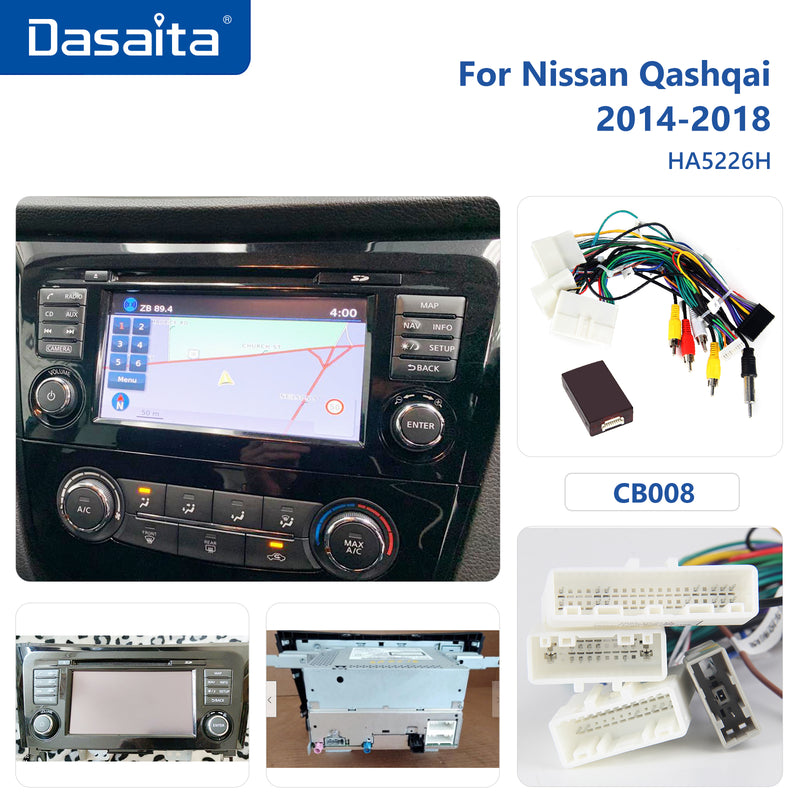Dasaita Vivid11 Nissan Qashqai 2014 2015 2016 2017 2018 Car Stereo 10.2 Inch Carplay Android Auto PX6 4G+64G Android11 1280*720 DSP AHD Radio