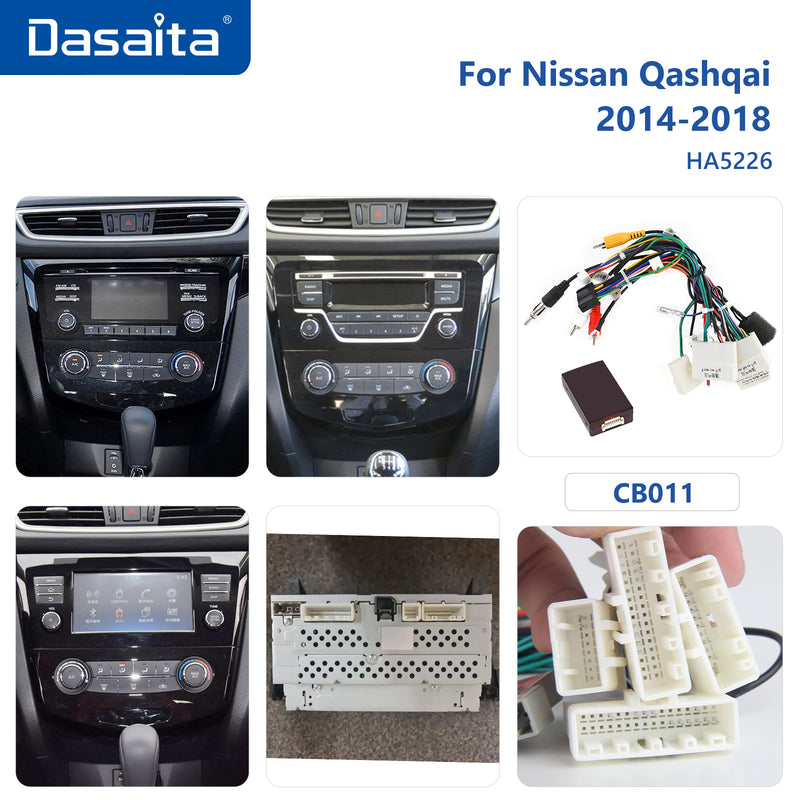 Dasaita Vivid11 Nissan Qashqai 2014 2015 2016 2017 2018 Car Stereo 10.2 Inch Carplay Android Auto PX6 4G+64G Android11 1280*720 DSP AHD Radio